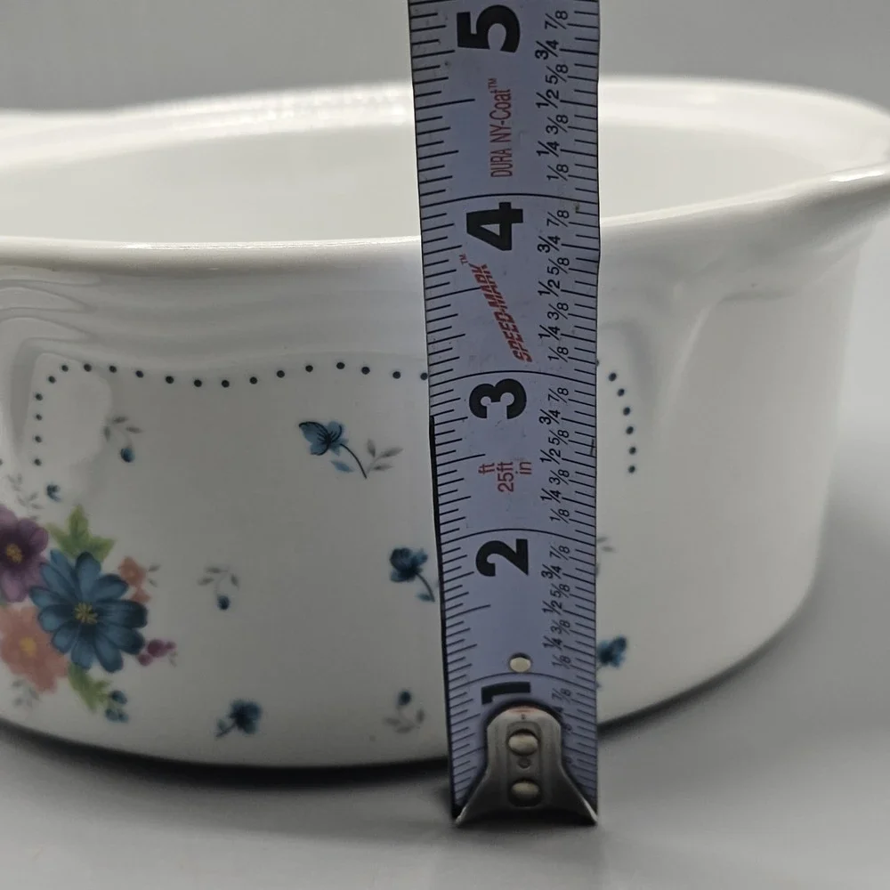 Provincial Bouquet JMP Casserole Dish w Lid Floral Cottagecore Grannycore Flower